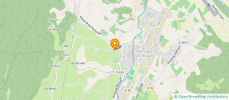 localisation de l'entreprise MONSIEUR LAURENT BARBIER  SAINT-JEAN-EN-ROYANS