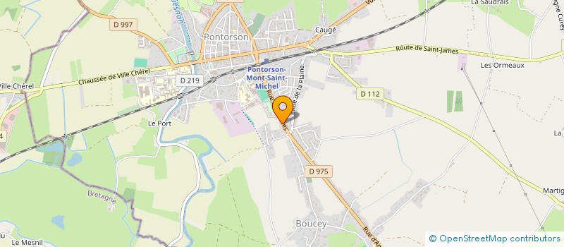 localisation de l'entreprise MONSIEUR LAURENT BARBIER  PONTORSON