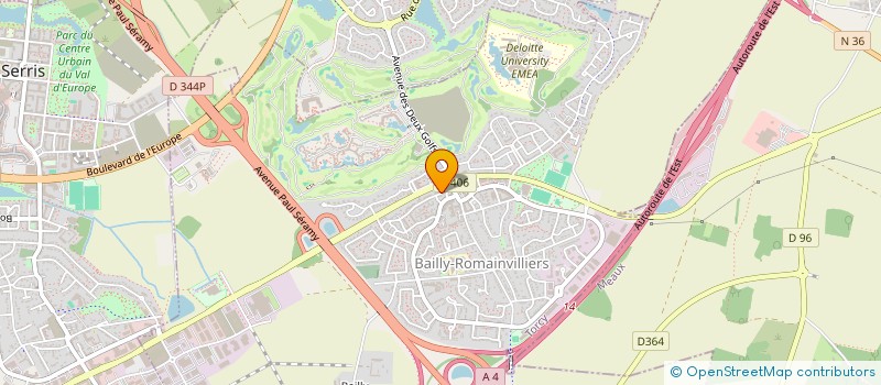 localisation de l'entreprise MONSIEUR LAURENT BARBY  BAILLY-ROMAINVILLIERS