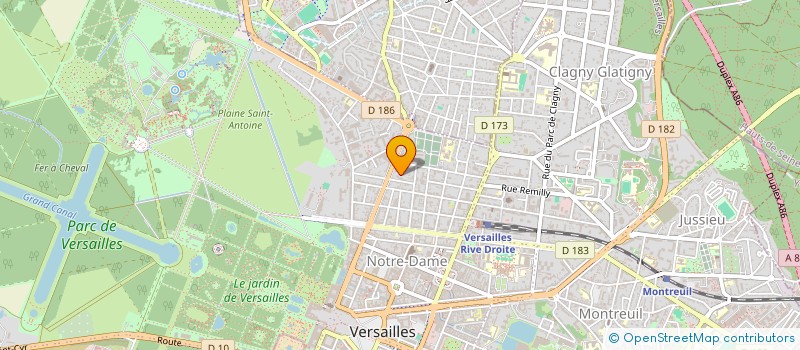 localisation de l'entreprise MONSIEUR LAURENT BARDET à VERSAILLES