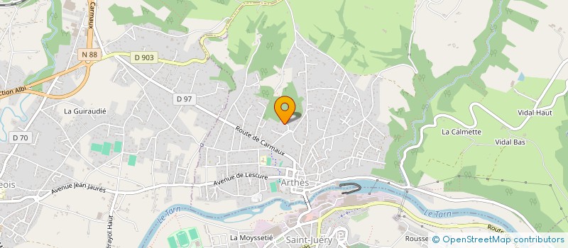 localisation de l'entreprise MONSIEUR LAURENT BARDY  ARTHES