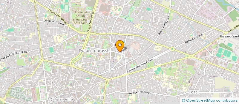 localisation de l'entreprise MONSIEUR LAURENT BARES à PAU
