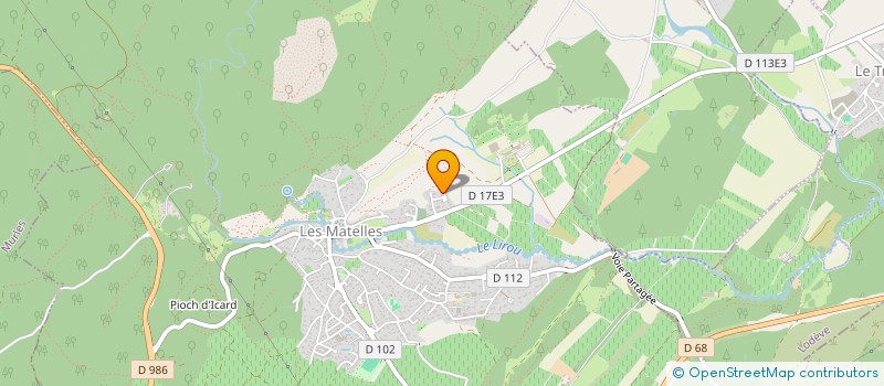 localisation de l'entreprise MONSIEUR LAURENT BARRAL  LES MATELLES