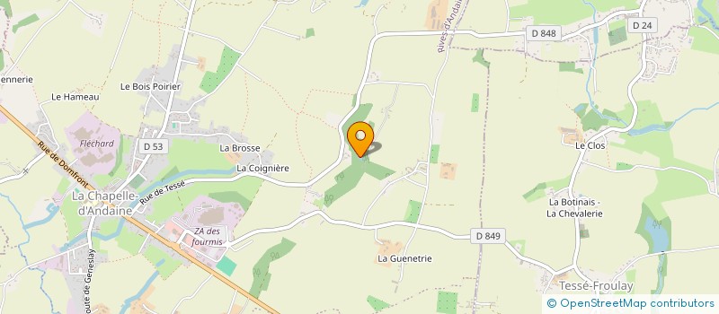 localisation de l'entreprise MONSIEUR LAURENT BARROCHE à RIVES D'ANDAINE