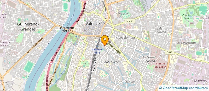 localisation de l'entreprise MONSIEUR LAURENT BARSALI à VALENCE