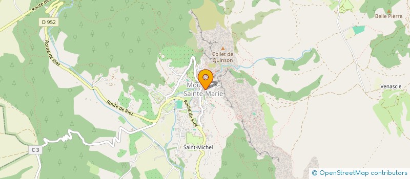 localisation de l'entreprise MONSIEUR LAURENT BASSOT  MOUSTIERS-SAINTE-MARIE