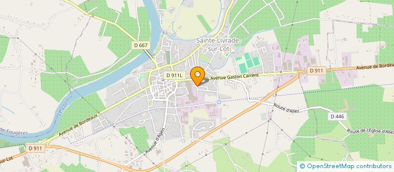 localisation de l'entreprise MONSIEUR LAURENT BASTIANEL  SAINTE LIVRADE SUR LOT