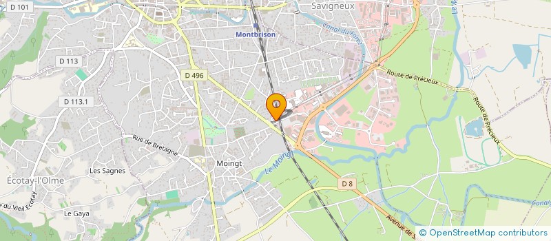 localisation de l'entreprise MONSIEUR LAURENT BASTIDE  MONTBRISON