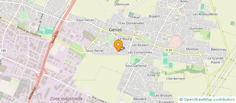 localisation de l'entreprise MONSIEUR LAURENT BASTIE à GENAS