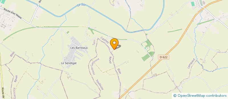 localisation de l'entreprise MONSIEUR LAURENT BATAILLOU  BLAN