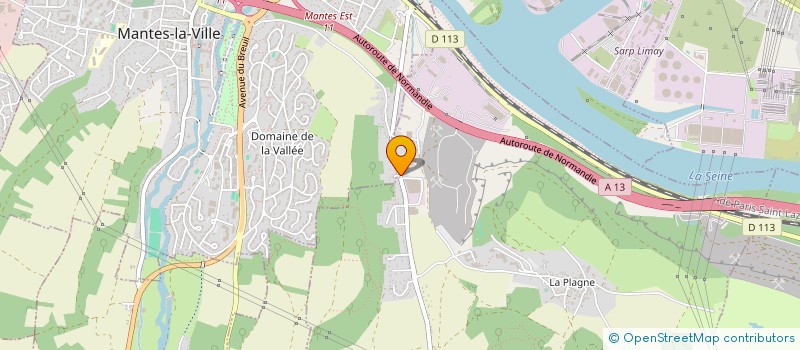 localisation de l'entreprise MONSIEUR LAURENT BAUDOIN  GUERVILLE