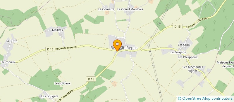 localisation de l'entreprise MONSIEUR LAURENT BAUDOIN  BUSSY-LE-REPOS