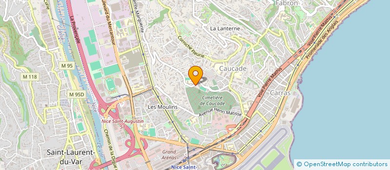 localisation de l'entreprise MONSIEUR LAURENT BAUDOU à NICE