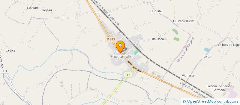 localisation de l'entreprise MONSIEUR LAURENT BAUDOUIN  FAUGUEROLLES