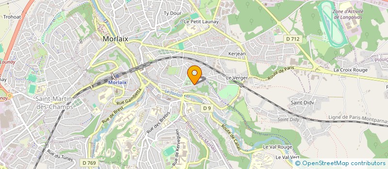 localisation de l'entreprise MONSIEUR LAURENT BAUDRY  MORLAIX