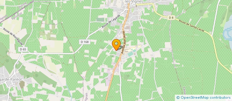 localisation de l'entreprise MONSIEUR LAURENT BAURENS  AUBENAS