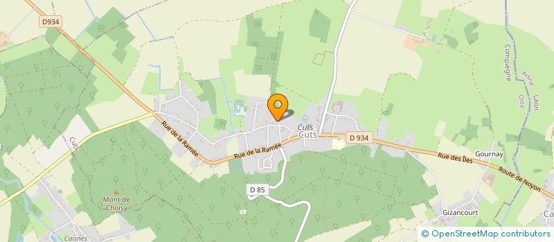 localisation de l'entreprise MONSIEUR LAURENT BAYARD  CUTS