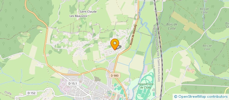 localisation de l'entreprise MONSIEUR LAURENT BAYER  CLUNY