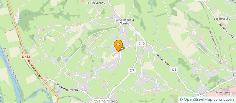 localisation de l'entreprise MONSIEUR LAURENT BAYLE  SAINT-NIZIER-SOUS-CHARLIEU