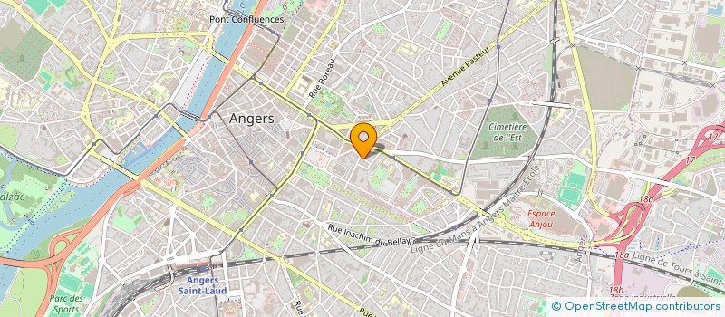 localisation de l'entreprise MONSIEUR LAURENT BEAUDOUIN GOUJON à ANGERS