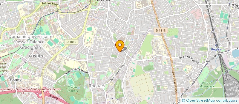 localisation de l'entreprise MONSIEUR LAURENT BEAUDRI  TALENCE