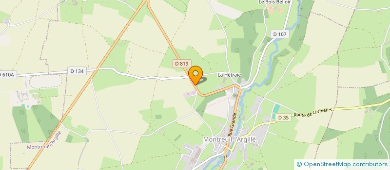 localisation de l'entreprise MONSIEUR LAURENT BEAUDRY à MONTREUIL-L'ARGILLE