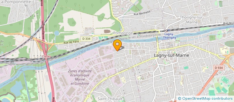 localisation de l'entreprise MONSIEUR LAURENT BEAUJARD  LAGNY-SUR-MARNE