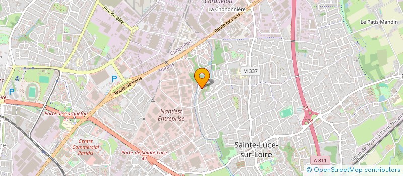 localisation de l'entreprise MONSIEUR LAURENT BEAULIEU  SAINTE-LUCE-SUR-LOIRE