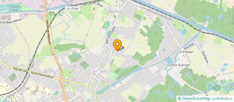 localisation de l'entreprise MONSIEUR LAURENT BEAUREPAIRE  BEUVRY