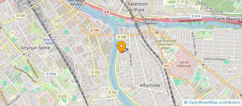 localisation de l'entreprise MONSIEUR LAURENT BEBIN  ALFORTVILLE