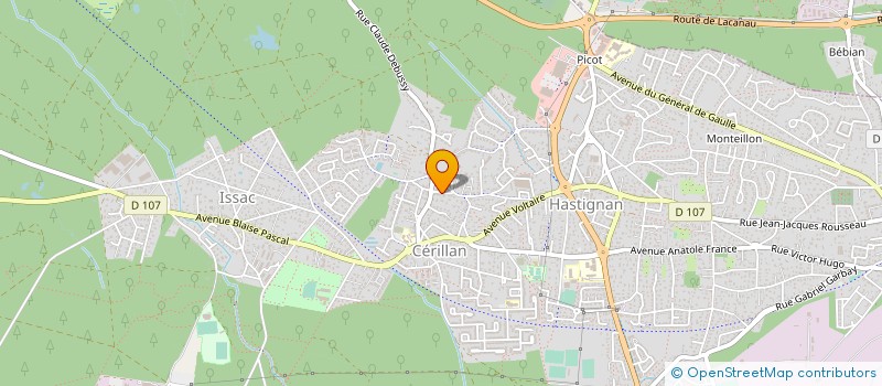 localisation de l'entreprise MONSIEUR LAURENT BECHEMIN  SAINT-MEDARD-EN-JALLES