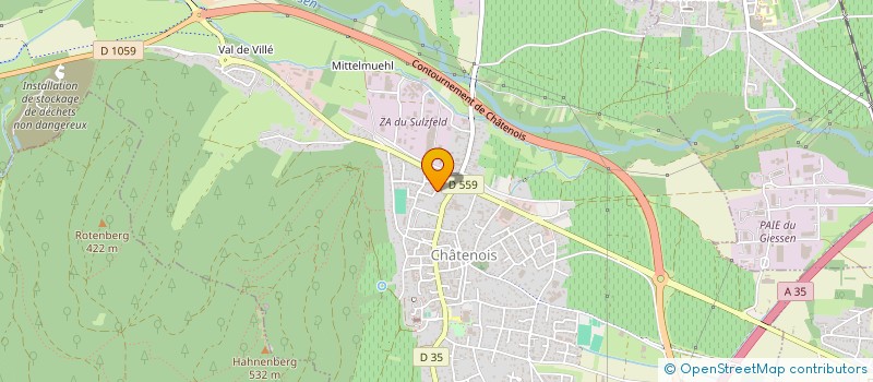 localisation de l'entreprise MONSIEUR LAURENT BECK  CHATENOIS