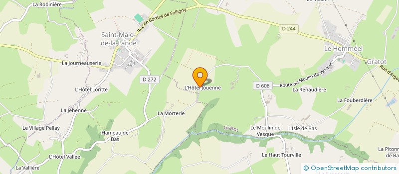 localisation de l'entreprise MONSIEUR LAURENT BELLAIL à GRATOT