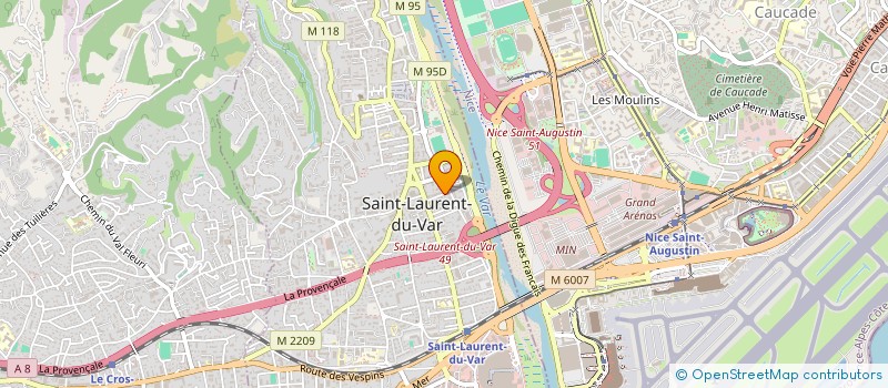 localisation de l'entreprise MONSIEUR LAURENT BELLANCOURT à SAINT-LAURENT-DU-VAR