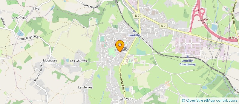 localisation de l'entreprise MONSIEUR LAURENT BELLANGER à LENTILLY