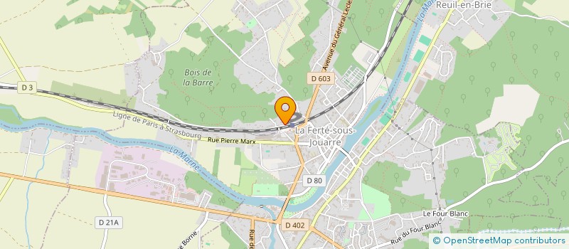 localisation de l'entreprise MONSIEUR LAURENT BELLARD à LA FERTE-SOUS-JOUARRE