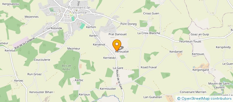 localisation de l'entreprise MONSIEUR LAURENT BELLEC à POMMERIT-LE-VICOMTE