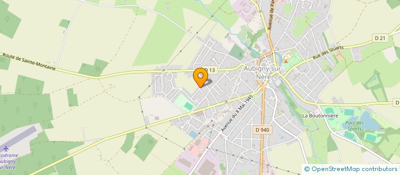 localisation de l'entreprise MONSIEUR LAURENT BELLEVILLE  AUBIGNY-SUR-NERE