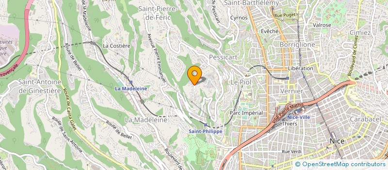 localisation de l'entreprise MONSIEUR LAURENT BELLEVIN à NICE