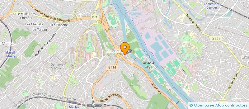 localisation de l'entreprise MONSIEUR LAURENT BELLIER  LE PORT-MARLY