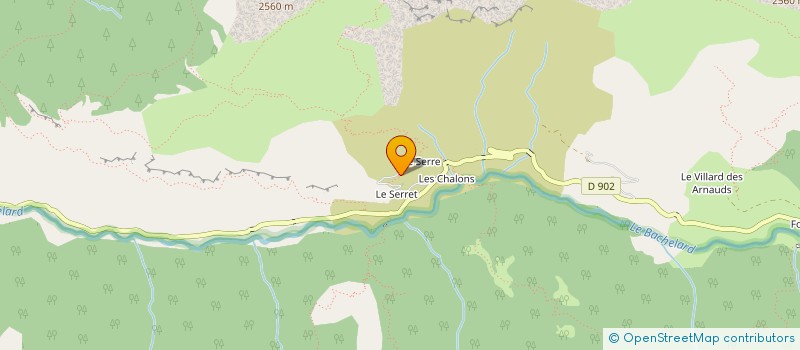 localisation de l'entreprise MONSIEUR LAURENT BELLON  UVERNET FOURS