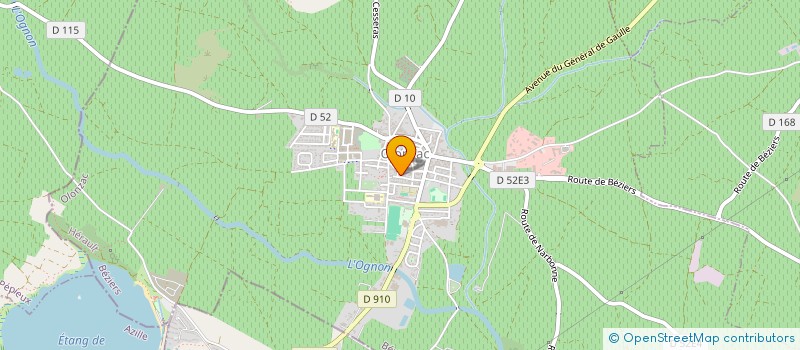 localisation de l'entreprise MONSIEUR LAURENT BELTRAN  OLONZAC