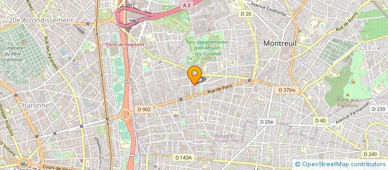 localisation de l'entreprise MONSIEUR LAURENT BEN-AIM à MONTREUIL