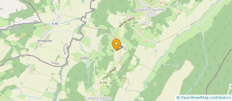 localisation de l'entreprise MONSIEUR LAURENT BENAZETH  CASTERA-LOUBIX