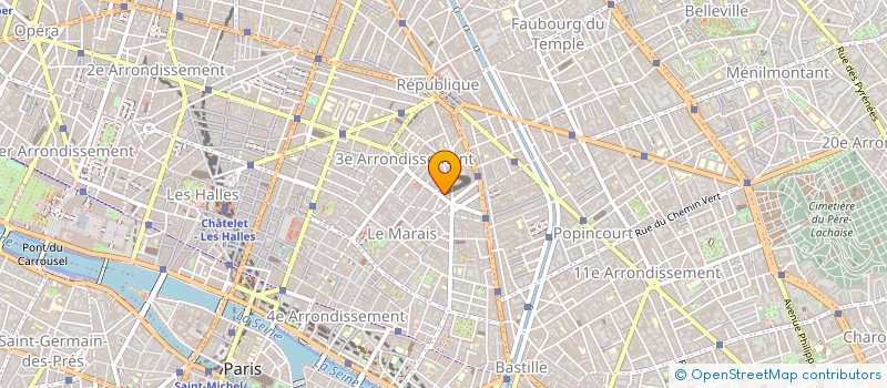 localisation de l'entreprise MONSIEUR LAURENT BENDELE à PARIS