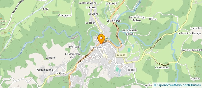 localisation de l'entreprise MONSIEUR LAURENT BENEZET à TREIGNAC