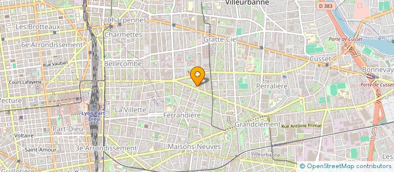 localisation de l'entreprise MONSIEUR LAURENT BENHAMOU  VILLEURBANNE