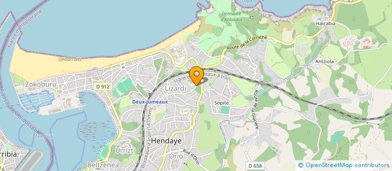 localisation de l'entreprise MONSIEUR LAURENT BENIMELLI  HENDAYE