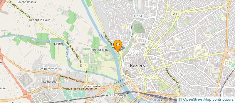 localisation de l'entreprise MONSIEUR LAURENT BENOIT à BEZIERS