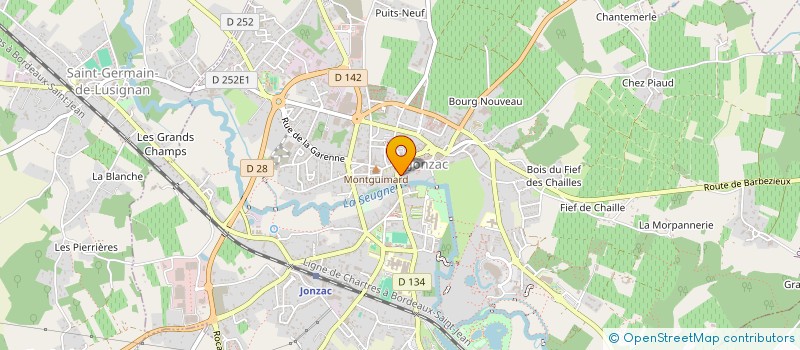 localisation de l'entreprise MONSIEUR LAURENT BENOIT  JONZAC